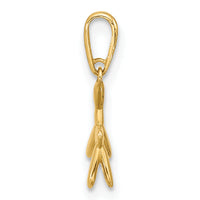 14K Polished 3D Balloon Puppy Pendant Charm-YC1588