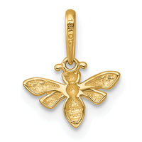 14k Polished Bee Pendant-YC1612