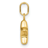 14k Polished 3D Star Charm Pendant-YC1616