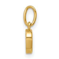 14K Polished Mother of Pearl Heart Pendant-YC1624