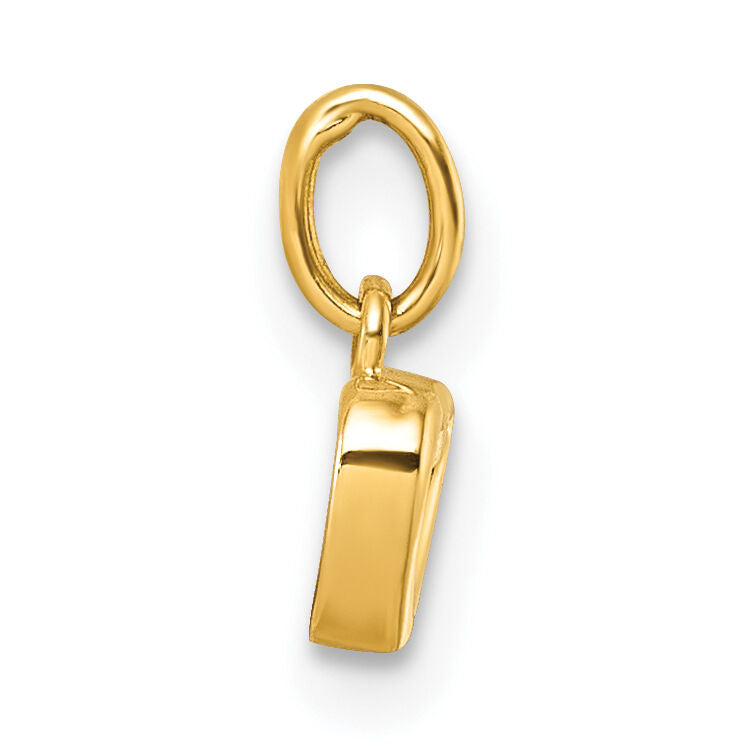 14K Polished Heart Pendant-YC1626
