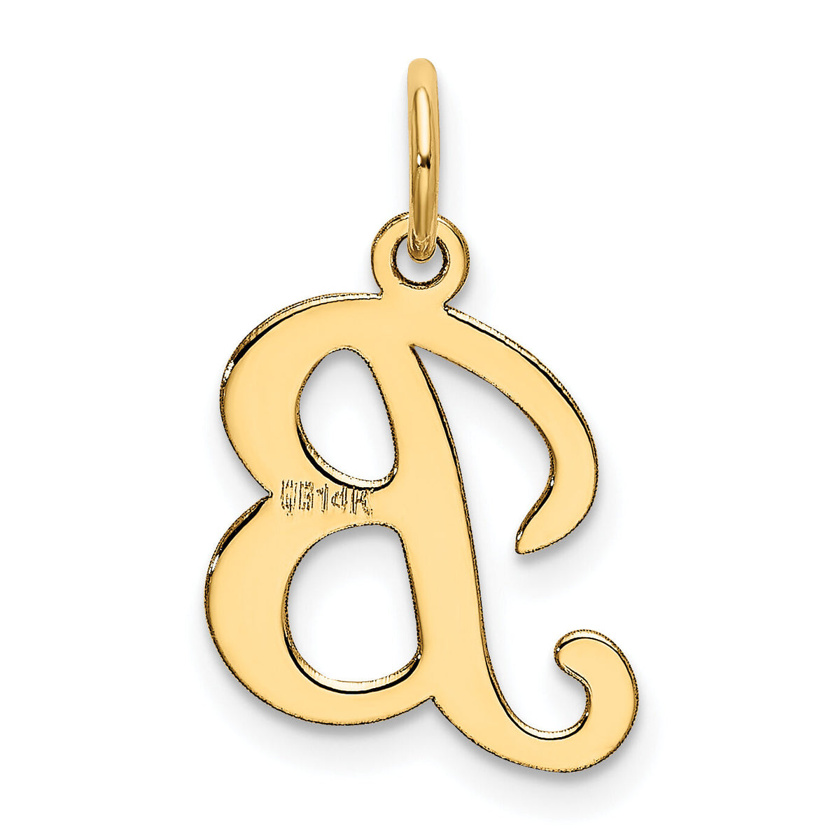 14KY Script Letter B Initial Charm-YC248B