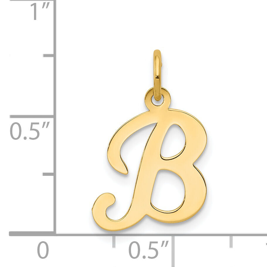 14KY Script Letter B Initial Charm-YC248B