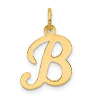 14KY Script Letter B Initial Charm-YC248B
