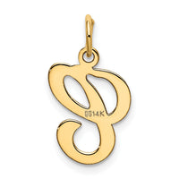 14KY Script Letter C Initial Charm-YC248C