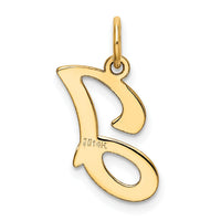 14KY Script Letter J Initial Charm-YC248J