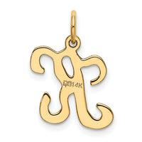 14KY Script Letter K Initial Charm-YC248K