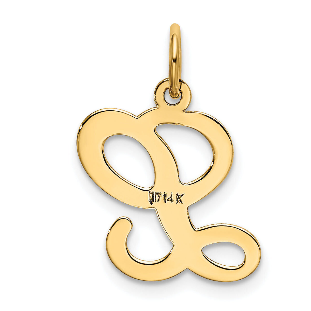 14KY Script Letter L Initial Charm-YC248L