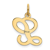 14KY Script Letter L Initial Charm-YC248L