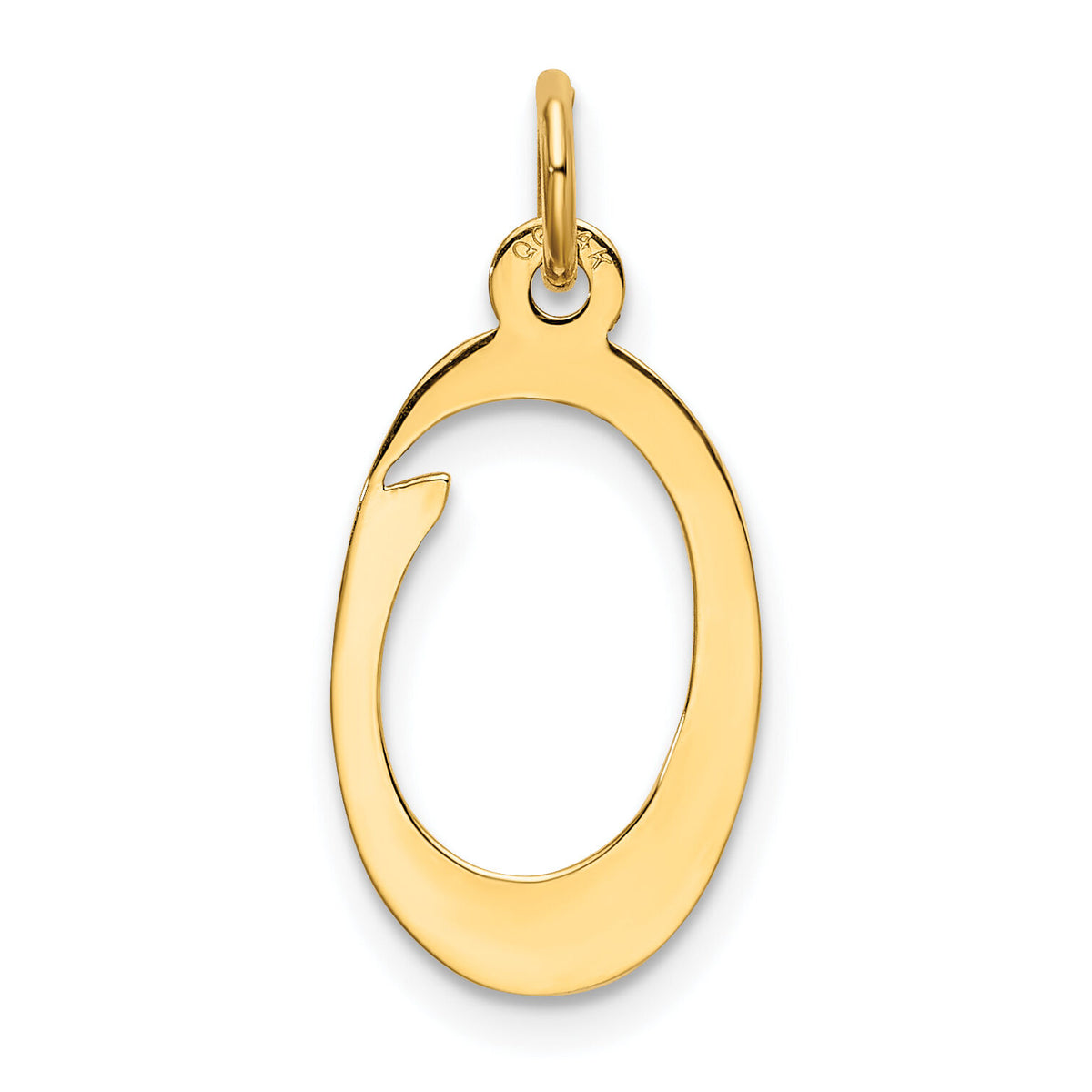 14KY Script Letter O Initial Charm-YC248O