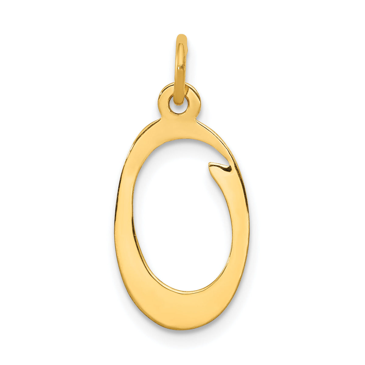 14KY Script Letter O Initial Charm-YC248O