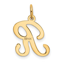 14KY Script Letter R Initial Charm-YC248R