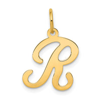 14KY Script Letter R Initial Charm-YC248R
