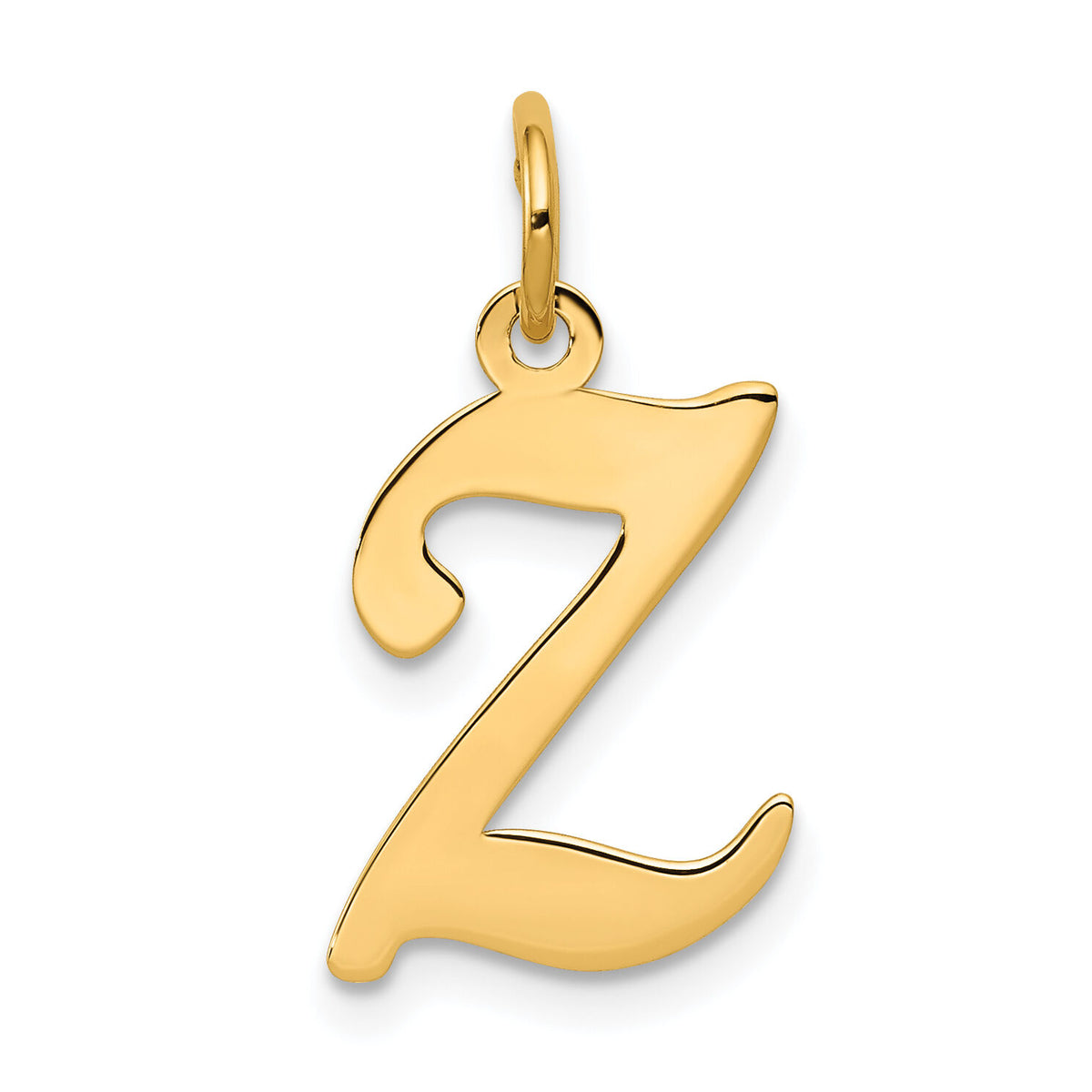 14KY Script Letter Z Initial Charm-YC248Z