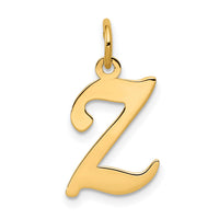 14KY Script Letter Z Initial Charm-YC248Z