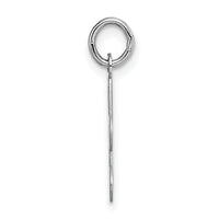 14KW White Gold Script Letter A Initial Charm-YC249A