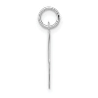 14KW White Gold Script Letter I Initial Charm-YC249I