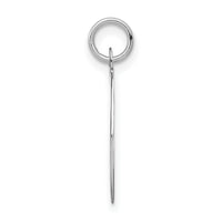 14KW White Gold Script Letter O Initial Charm-YC249O