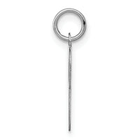 14KW White Gold Script Letter P Initial Charm-YC249P