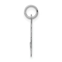 14KW White Gold Script Letter R Initial Charm-YC249R