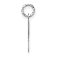 14KW White Gold Script Letter T Initial Charm-YC249T