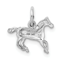 14k White Gold Horse Charm-YC325
