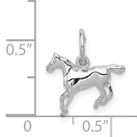 14k White Gold Horse Charm-YC325