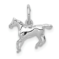 14k White Gold Horse Charm-YC325