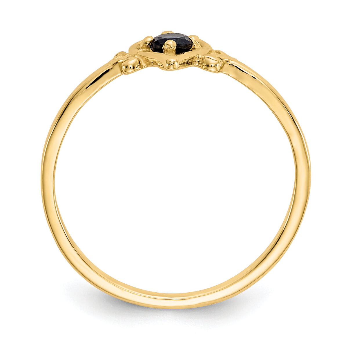 14K Sapphire Birthstone Heart Ring-YC432