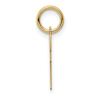 14K Polished Key Charm-YC453