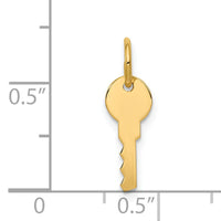 14K Polished Key Charm-YC453