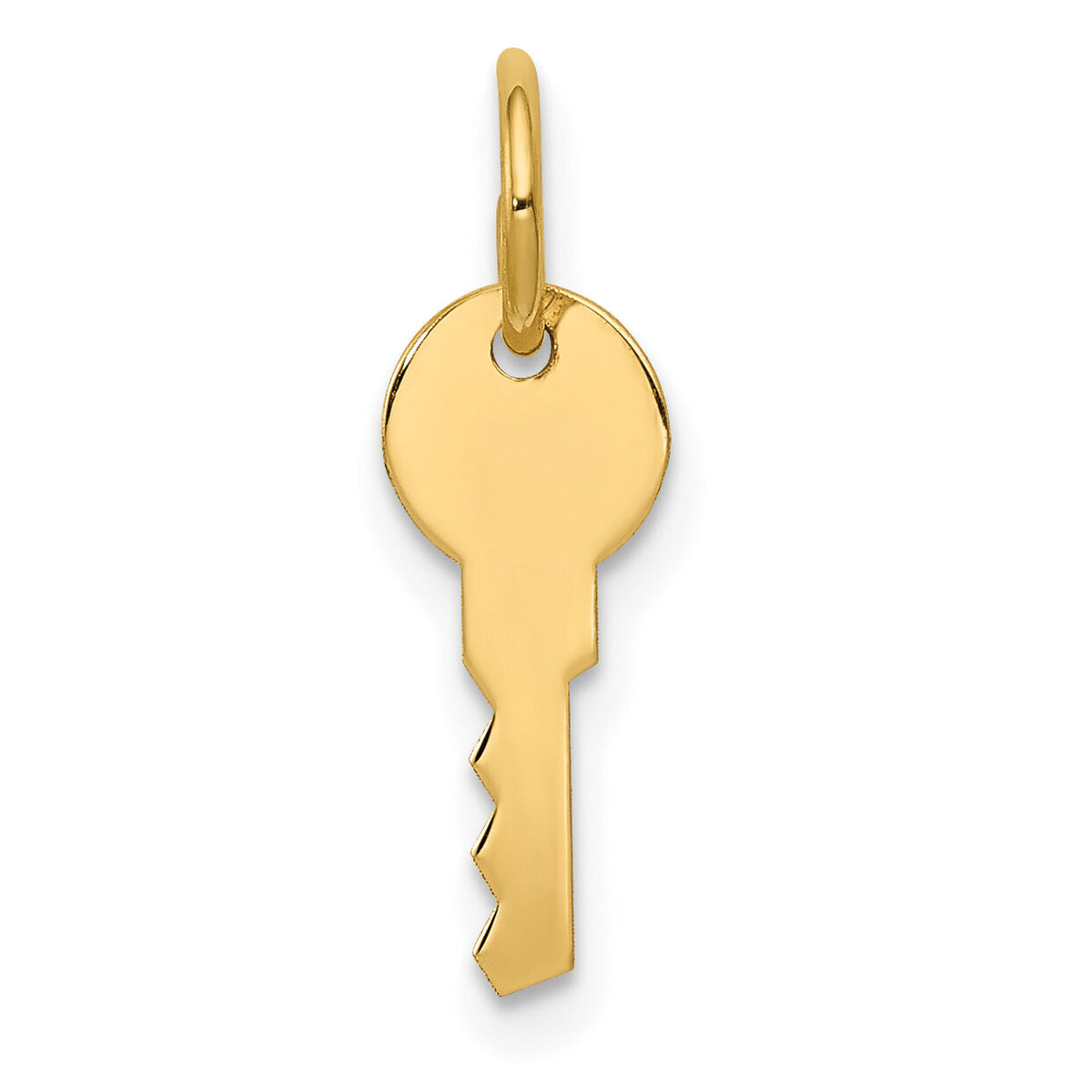14K Polished Key Charm-YC453