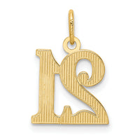 14k Diamond-cut 21 Pendant-YC459
