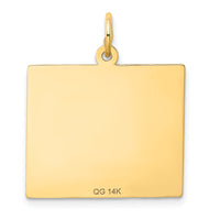 14k Sunday the First Day Calendar Pendant-YC461