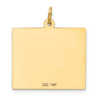 14k Monday the First Day Calendar Pendant-YC462