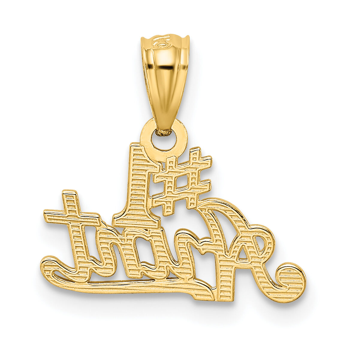 14k #1 AUNT Pendant-YC479