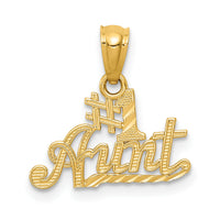 14k #1 AUNT Pendant-YC479