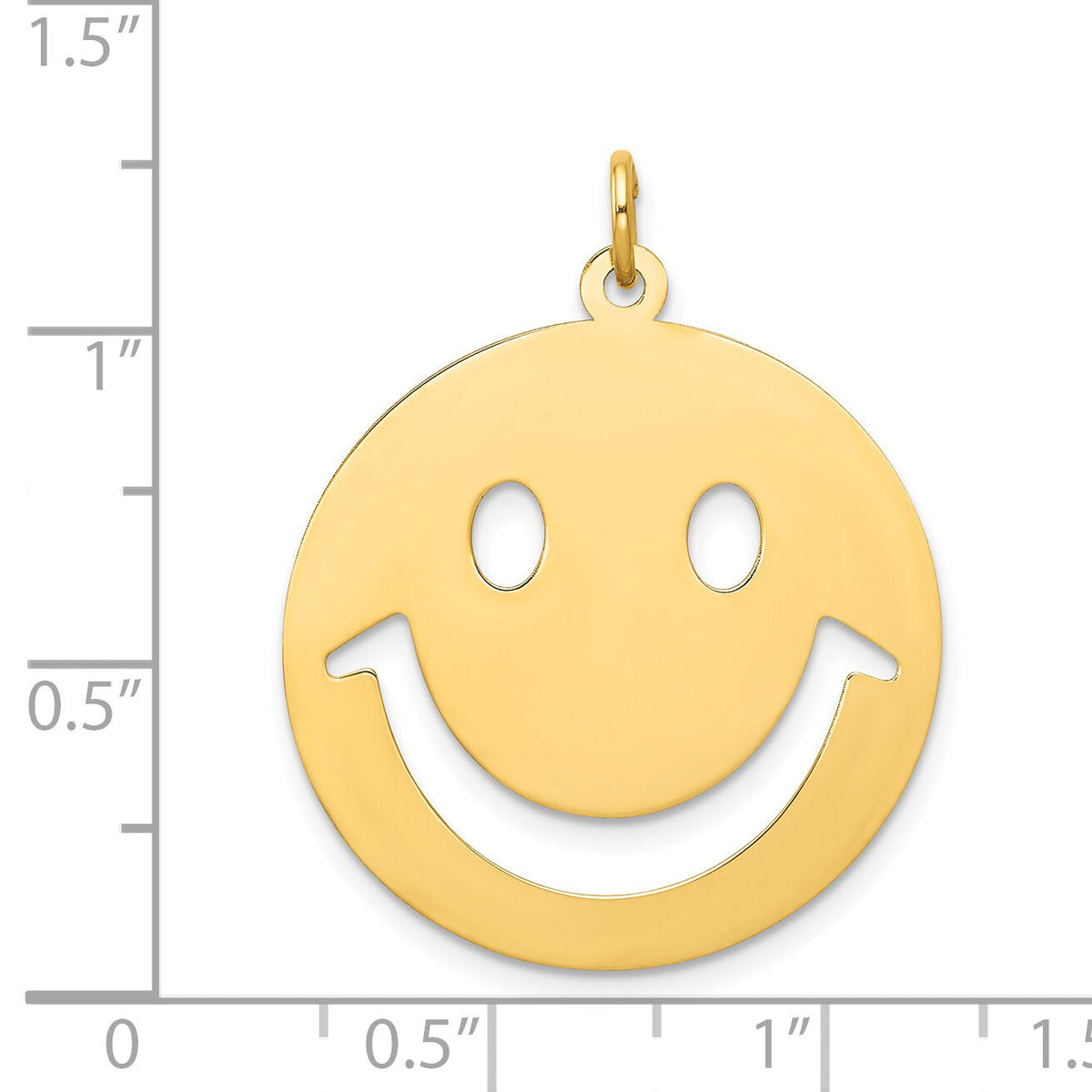 14k Smiley Face Charm-YC491