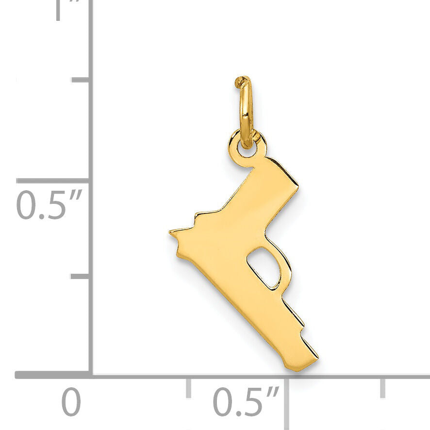 14k Pistol Charm-YC497