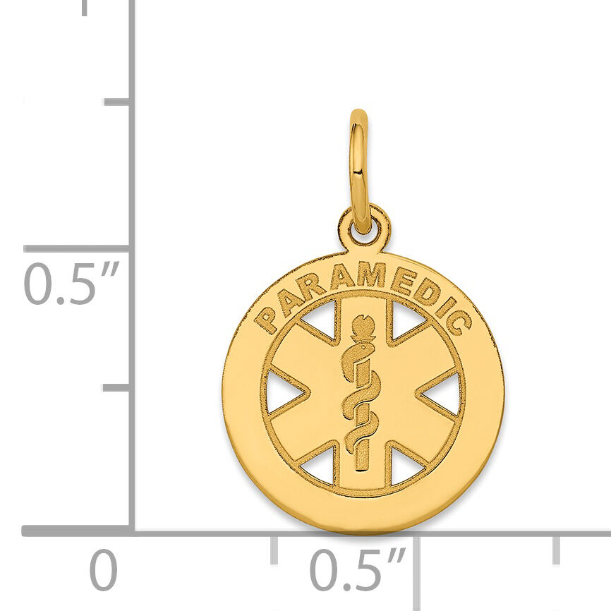 14k Small PARAMEDIC Medical Charm-YC515
