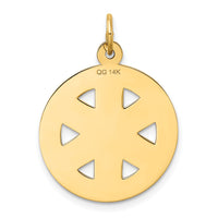 14k Medium PARAMEDIC Medical Pendant-YC516