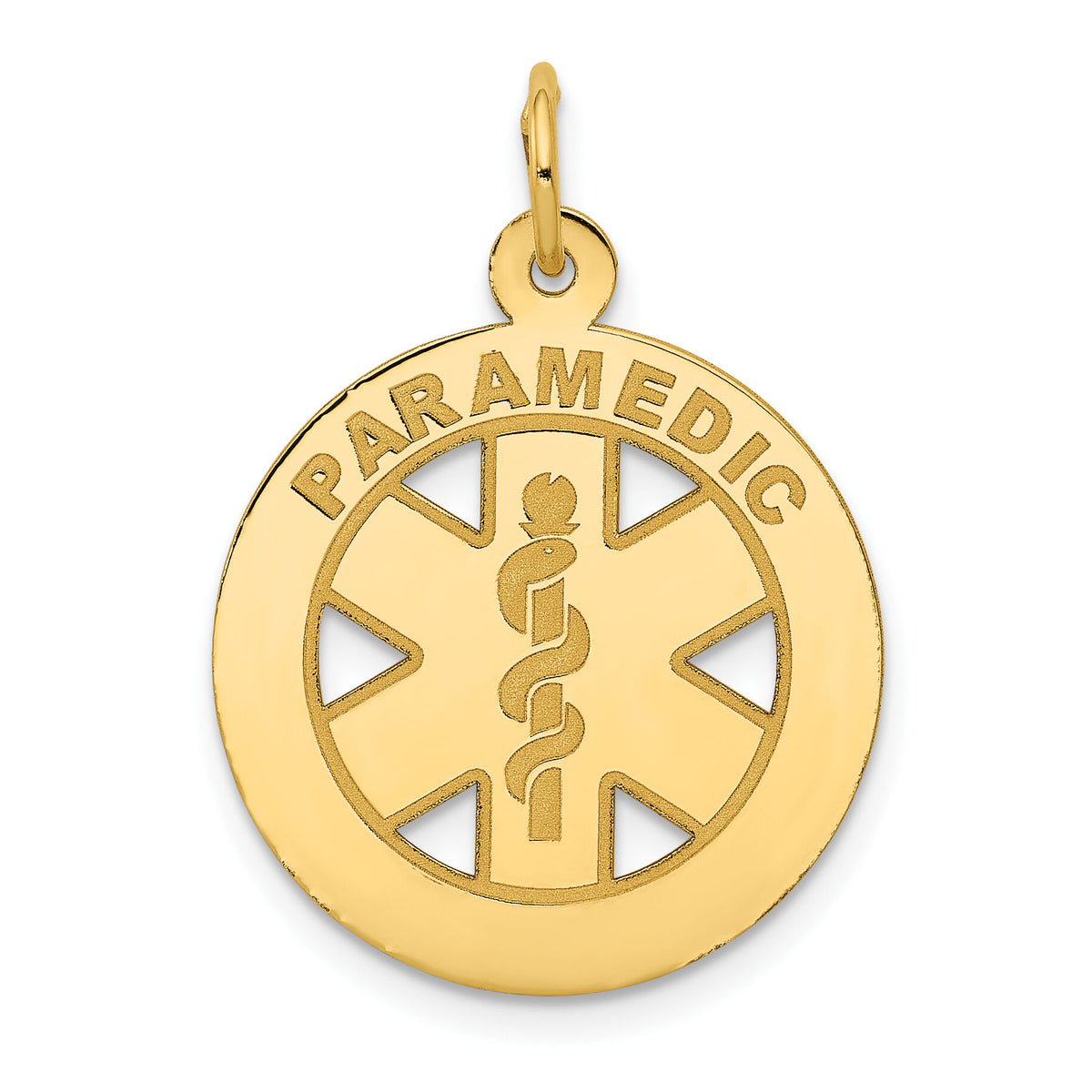 14k Medium PARAMEDIC Medical Pendant-YC516