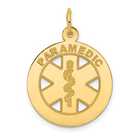 14k Medium PARAMEDIC Medical Pendant-YC516