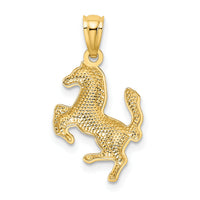 14k Trotting Horse Pendant-YC630