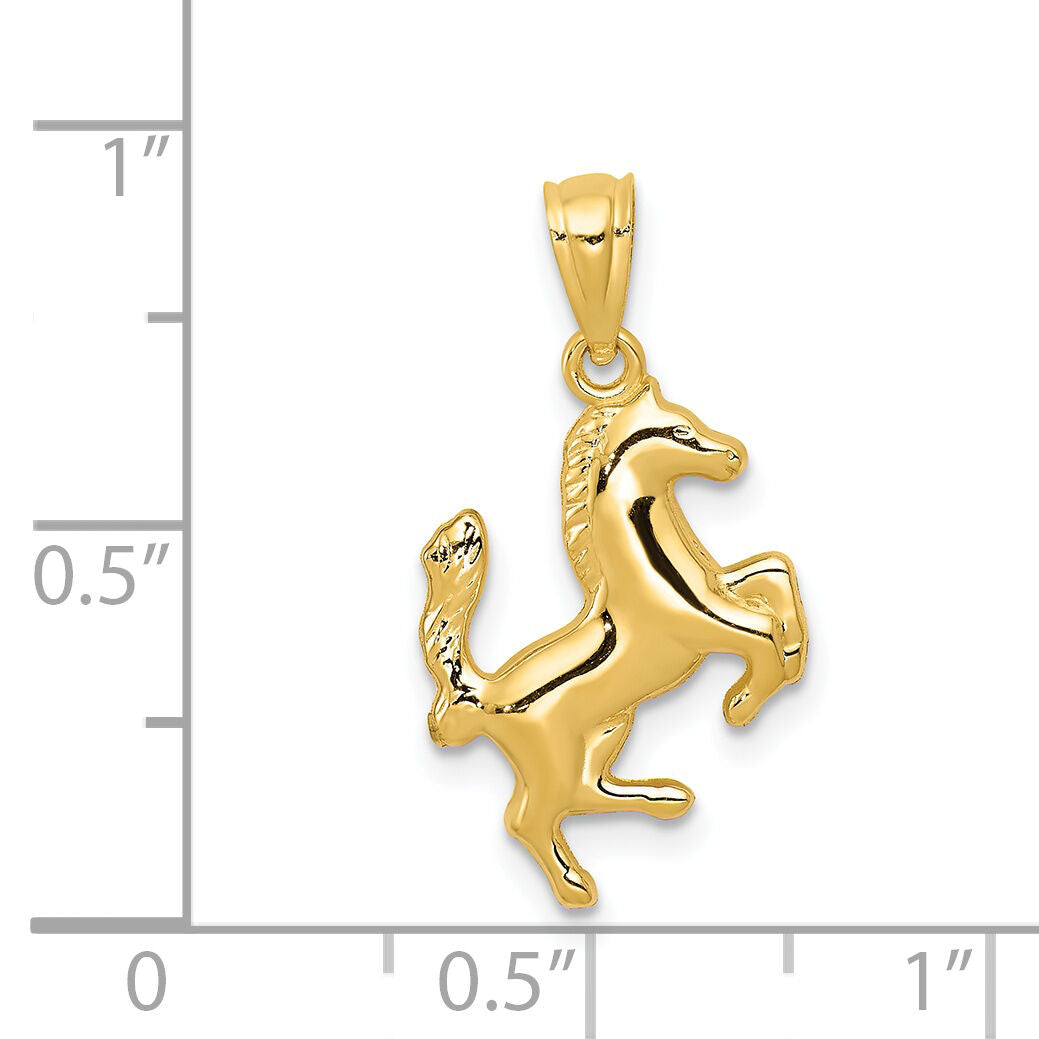14k Trotting Horse Pendant-YC630