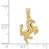 14k Trotting Horse Pendant-YC630