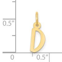 14k Small Slanted Block Letter D Initial Charm-YC644D
