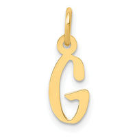 14k Small Slanted Block Letter G Initial Charm-YC644G