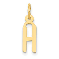 14k Small Slanted Block Letter H Initial Charm-YC644H