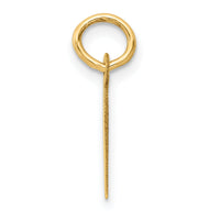 14k Small Slanted Block Letter I Initial Charm-YC644I